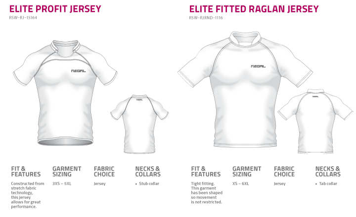 Rugby Union teamwear Styles